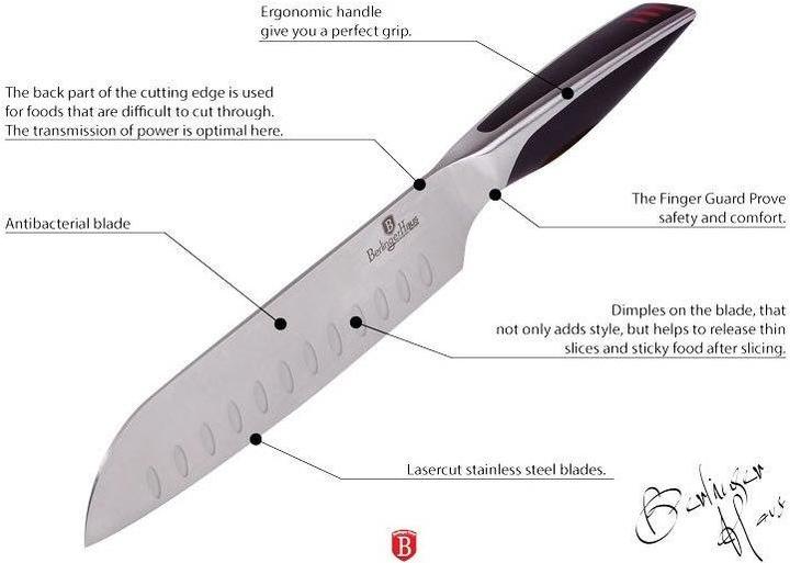 Produktbild BerlingerHaus Santoku Phantom 3 Knife Set Bh-2024 (3 Stück, Messer)