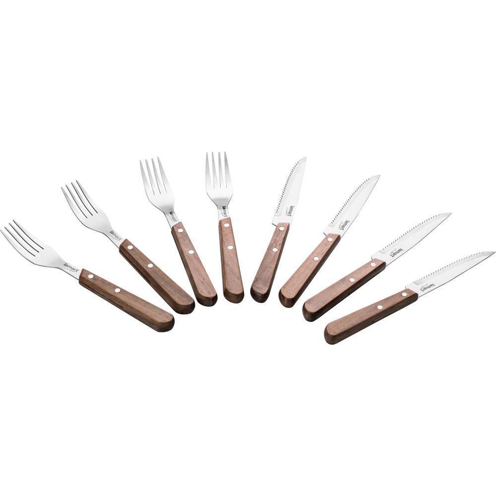 Thumbnail - Lamart LT2062 Steak cutlery 8 pcs. LAMARTAS, Besteck, Braun