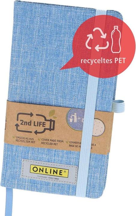 Actual product image Online Notebook 2nd Life A6, Dot, Blue (A6, Dotted, Hardcover)
