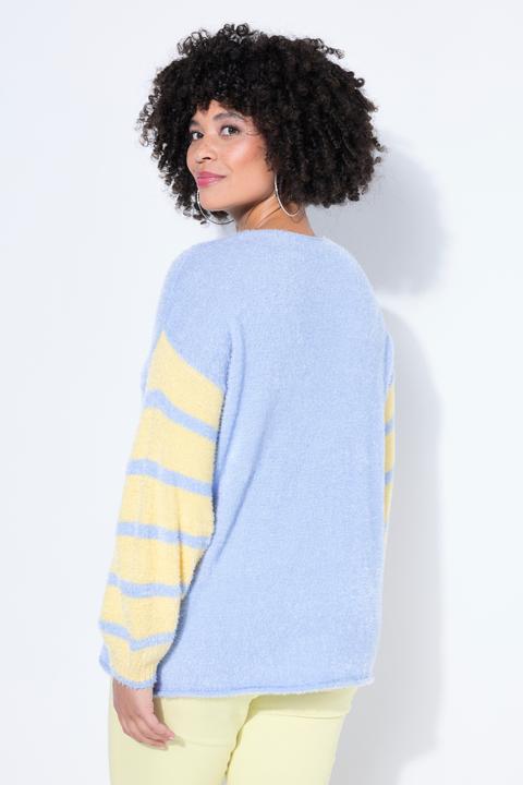Produktbild Angel of Style Pullover, Loose Fit, Ringel-Ballonärmel (54)
