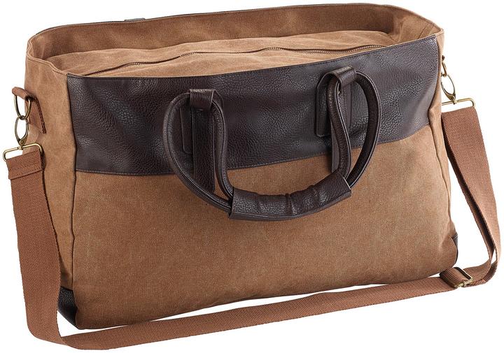 Actual product image Xcase Canvas travel bag with 2 outside pockets and shoulder strap (30 l)