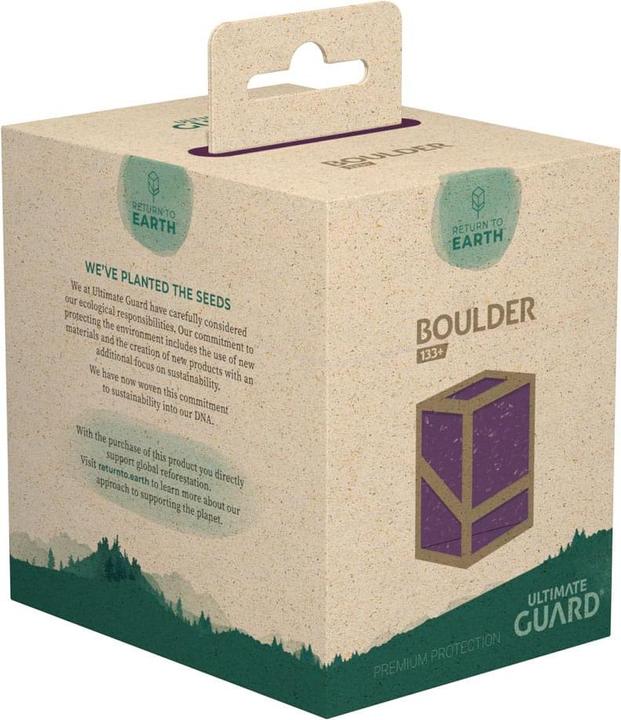 Actual product image Ultimate Guard Return To Earth Boulder Deck Case 133+ taille standard Violet