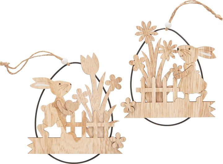 Actual product image VBS Egg pendant, wood / metal (1 x)