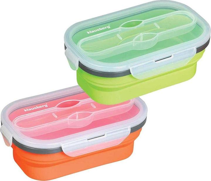 Klausberg Lunch box KB-7022 with spoon and fork