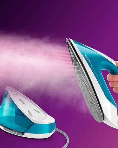 Actual product image Philips PerfectCare Compact Plus Steam generator iron GC7920/20 Max 6.5 bar pump pressure Up to 430g steam b (2400 W, 120 g/min)