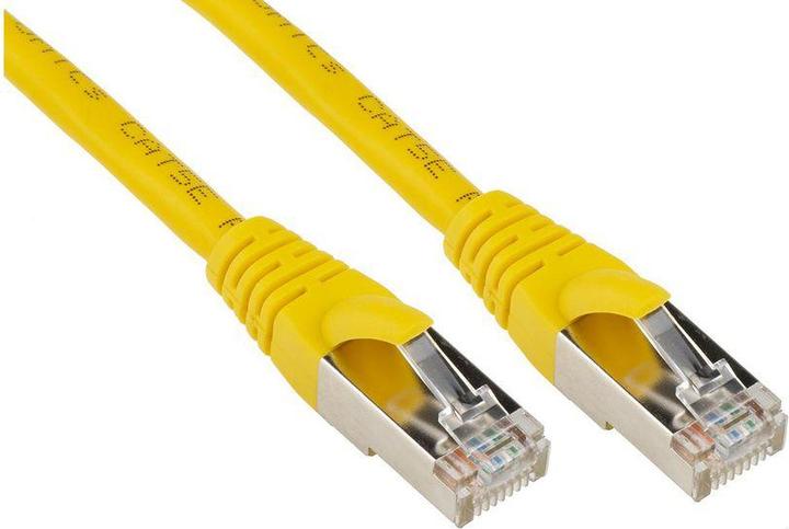 Image du produit RS PRO Câble patch cat.5e FTP 3m jaune (F/UTP, CAT5e, 3 m)