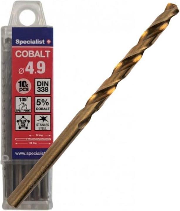 Produktbild Cobalt metal drill 4.9 mm 10pcs (4.9 mm)