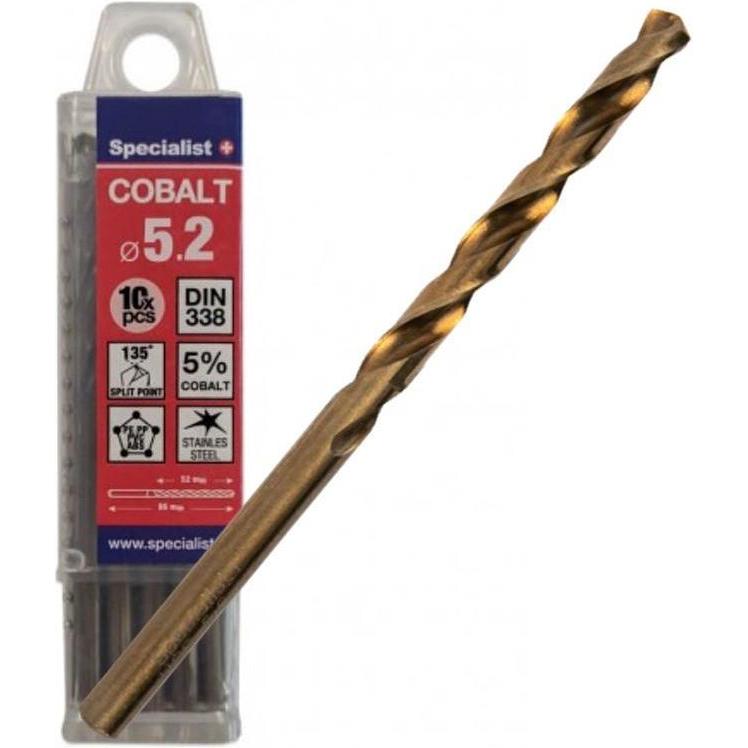 Thumbnail - Bloomsbury, Bohrereinsatz, Cobalt metal drill 5.2 mm 10pcs (5.2 mm)