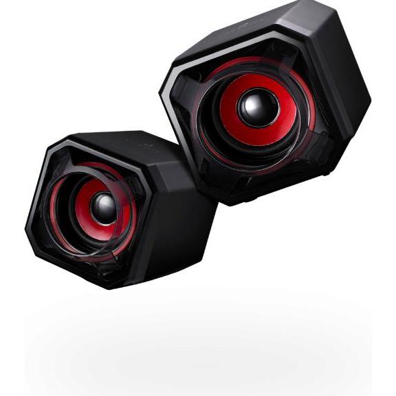 Thumbnail - SureFire Gaming Speakers 48820 Gator Eye Red, PC Lautsprecher, Schwarz, Rot