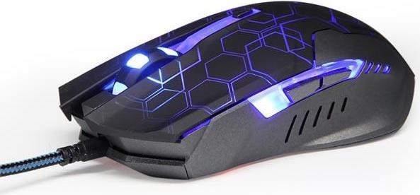 Actual product image Blue Auroza Hexagon Mouse (EMS636BKCA-IU) (Cable)