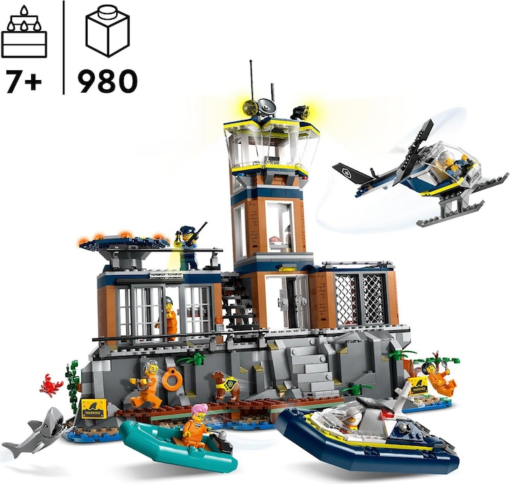 Produktbild LEGO Polizeistation auf der Gefängnisinsel (60419, LEGO City)