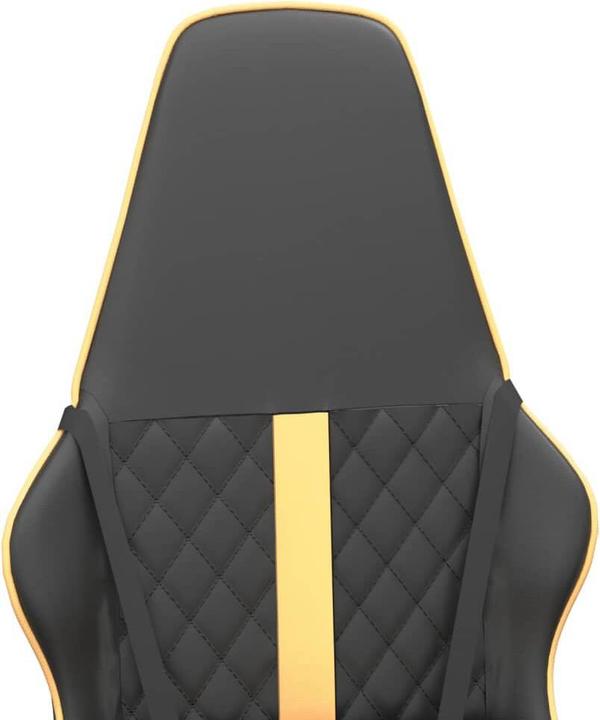 Image du produit vidaXL Gaming-Stuhl Schwarz und Golden Kunstleder,Farbe: Schwarz