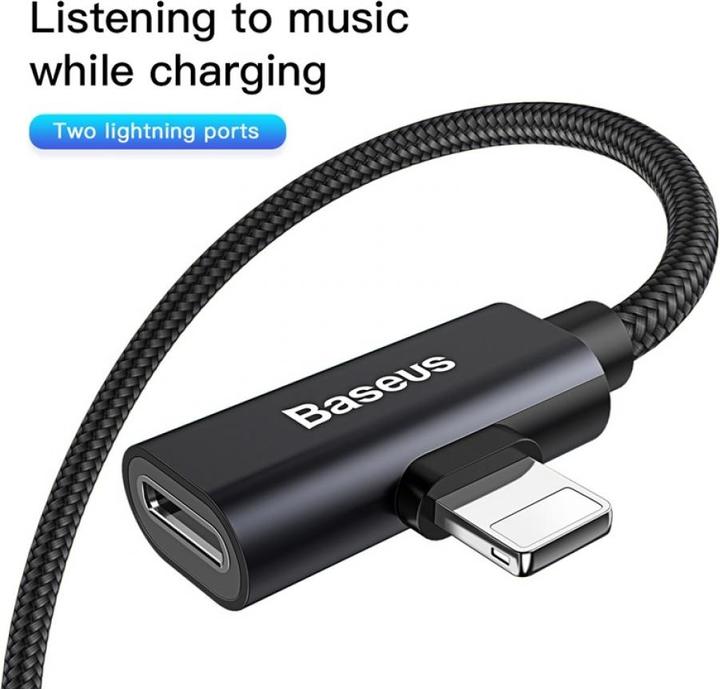 Produktbild Baseus 2-in-1 Lightning auf 3.5mm Audio Adapter (USB-A, Lightning)