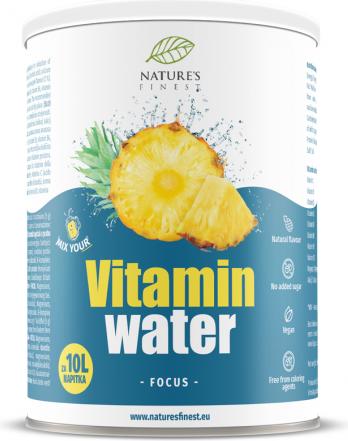Produktbild Nature's Finest Vitamin Water FOCUS Getränkepulver 200g, vegan (1 Stück, Pulver, 200 g)