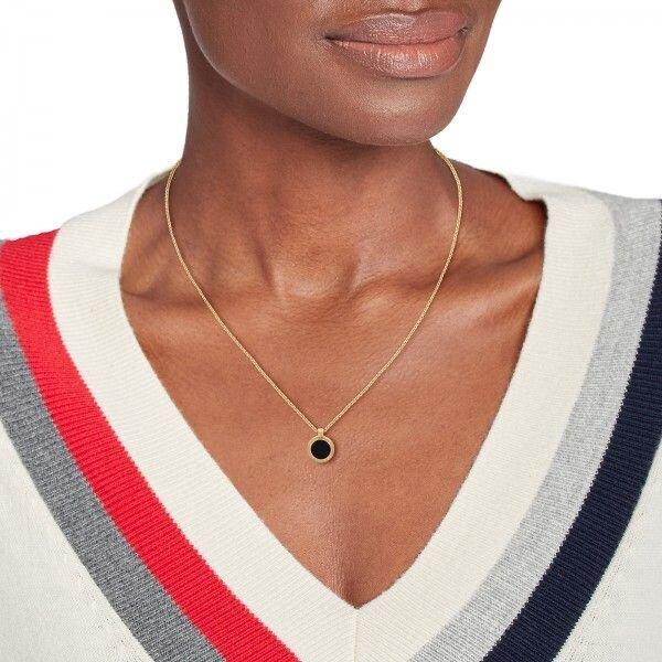 Image du produit Tommy Hilfiger Collier Iconic Circle (Onyx, 50 cm)