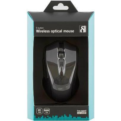 Thumbnail - Deltaco wireless, black (Kabellos), Maus, Schwarz