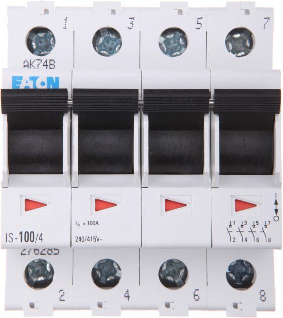 Image du produit Eaton Interrupteur principal Gris 4 pôles 100 (4 pôles)