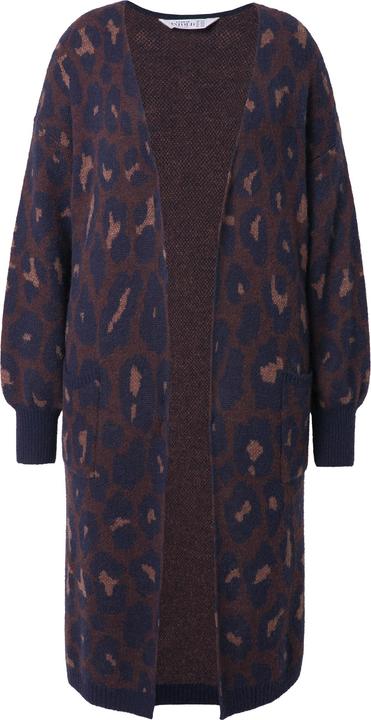 Actual product image Studio Untold Sparkly Leopard Print Longline Cardigan (46, 48)