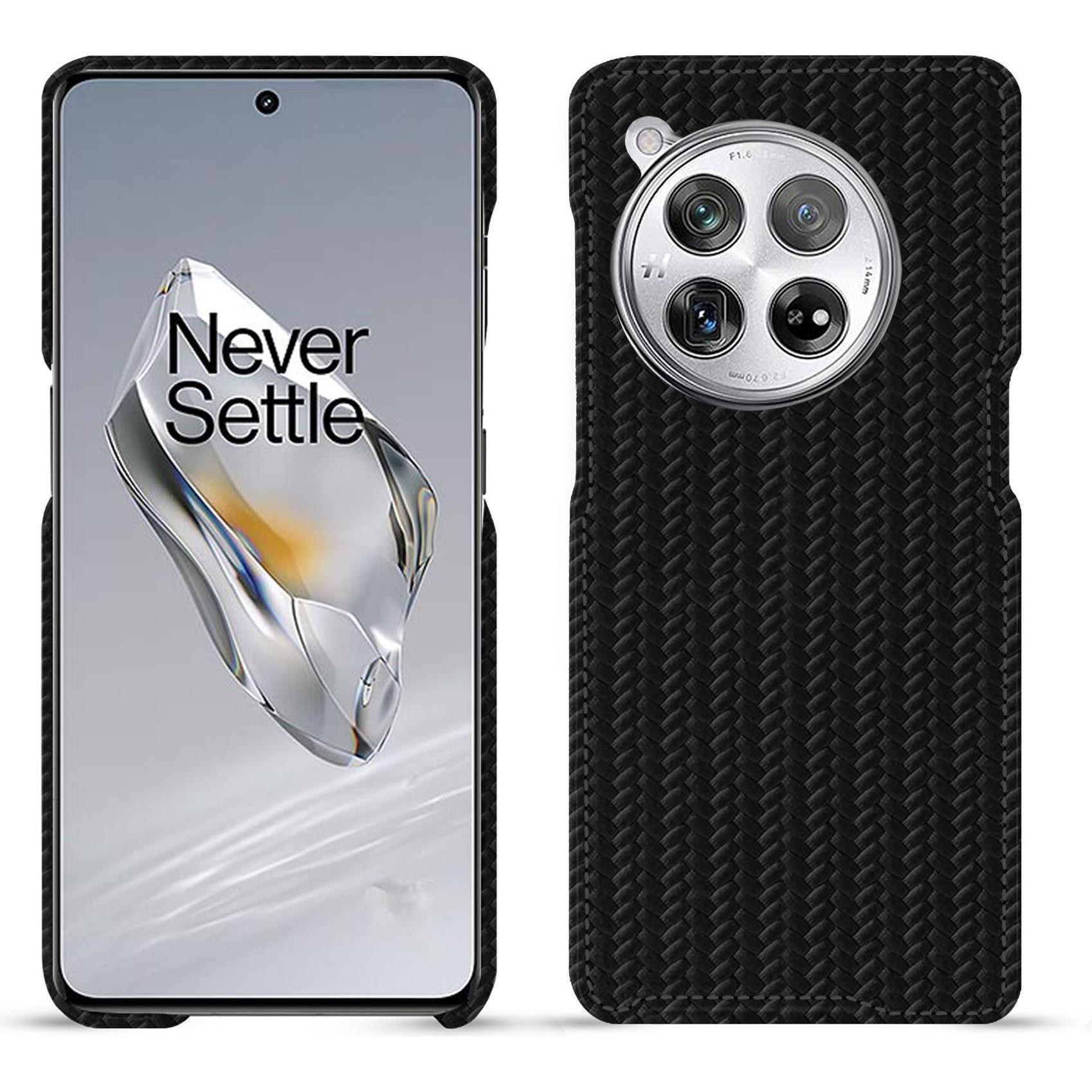 Noreve Lederschutzhülle (OnePlus 12), Smartphone Hülle, Schwarz