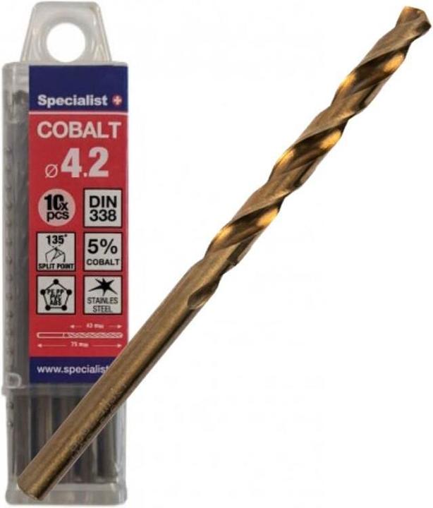 Produktbild Cobalt metal drill 4.2 mm 10pcs (4.2 mm)