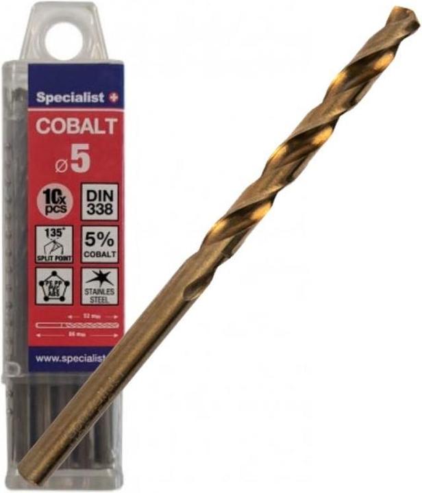 Produktbild Cobalt metal drill 5 mm 10pcs (5 mm)