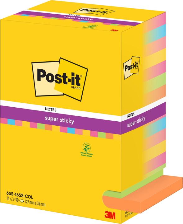 Actual product image Post-it Super Sticky (76 x 127 mm)