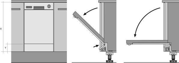 Actual product image Werkstarck Fascia bend fitting HENKE for tall integrated dishwashers (1 pcs.)