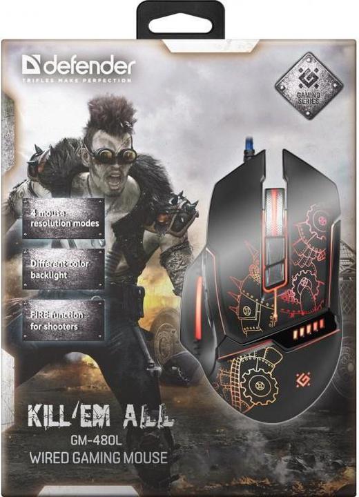 Produktbild Defender Kill'em all GM-480L (Kabelgebunden)