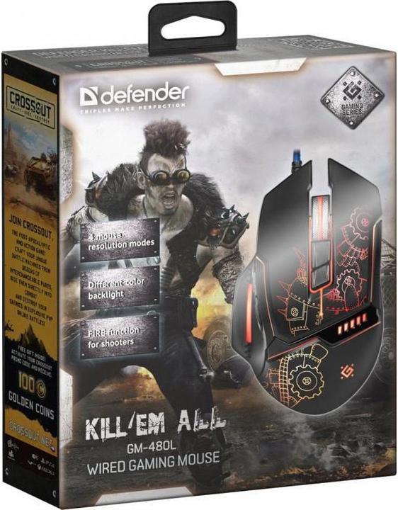 Produktbild Defender Kill'em all GM-480L (Kabelgebunden)