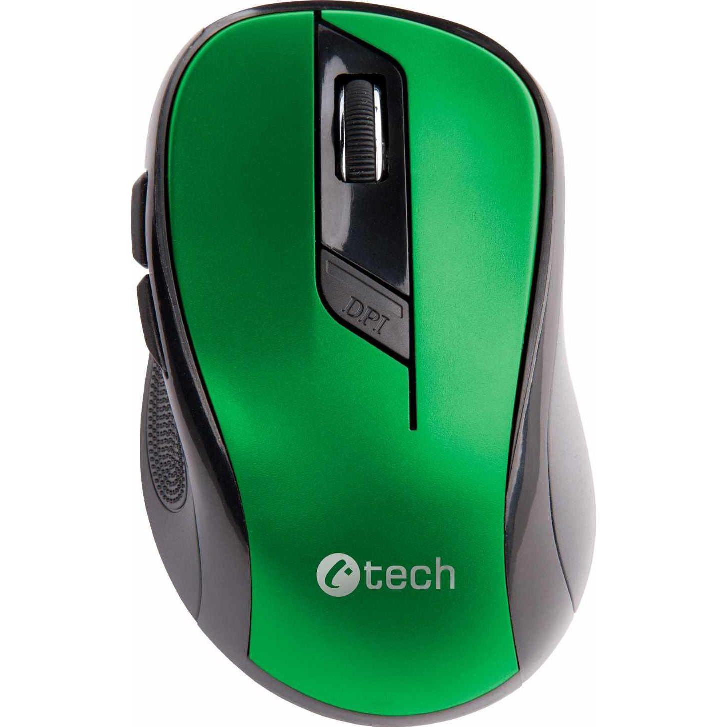 Thumbnail - Tech Air C-Tech Mouse (WLM-02G) (Kabellos), Maus, Schwarz, Grün