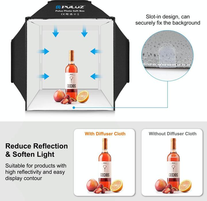 Produktbild Puluz Folding Studio Shooting Tent Soft Box (Aufnahmebox)