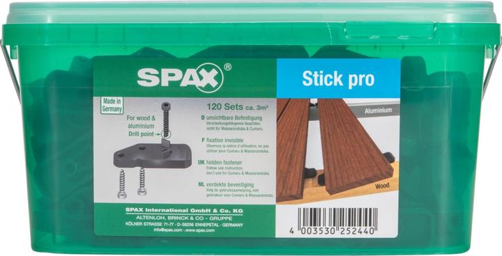 Productafbeelding Spax Terrasseick Pro Fuer Ca. 3 Qm 120icks Inkl. Schrauben Hkb