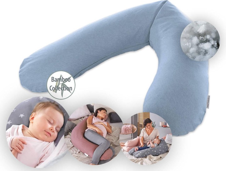 Produktbild Theraline Stillkissen "Das Original" mit Polyester Hohlfaser Füllung inkl. Bezug 190 cm (190 cm)