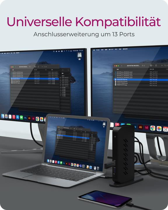 Produktbild Icy Box IB-DK2252AC (USB-C, 12 Ports)