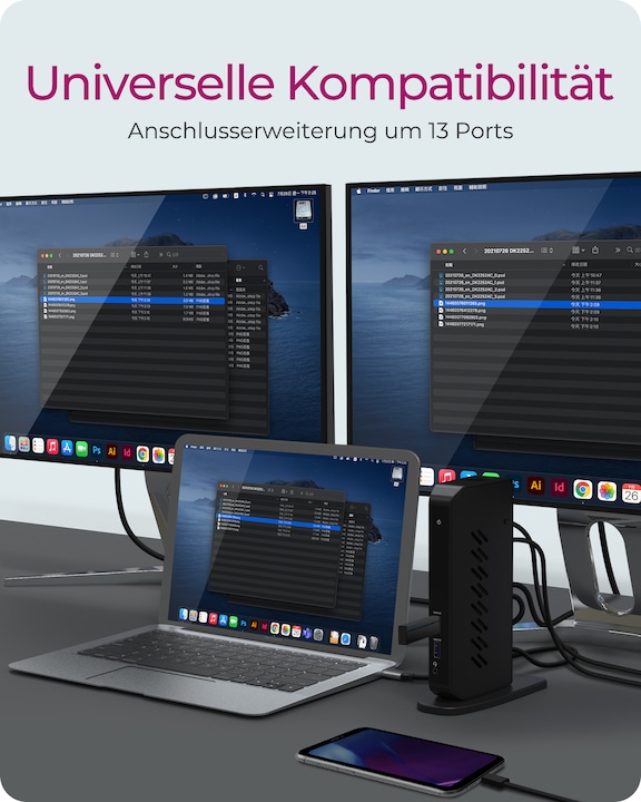 Immagine prodotto Icy Box IB-DK2252AC (USB-C, 12 Porti)