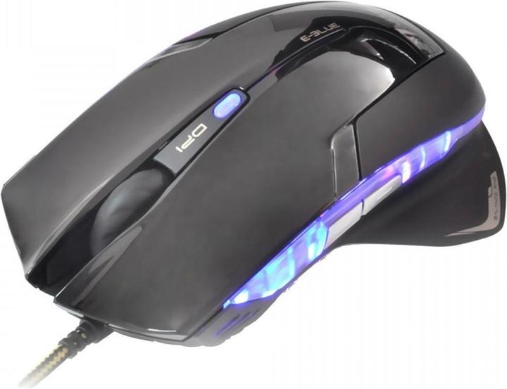 Actual product image Blue Mazer R Mouse (EMS124BK) (Cable)