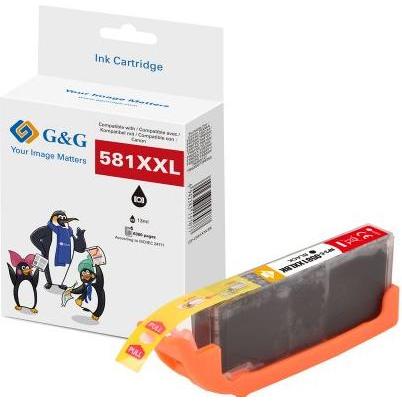 G&G, Cartucce, XXL-Patrone kompatibel mit Canon CLI-581BK XXL (FC)