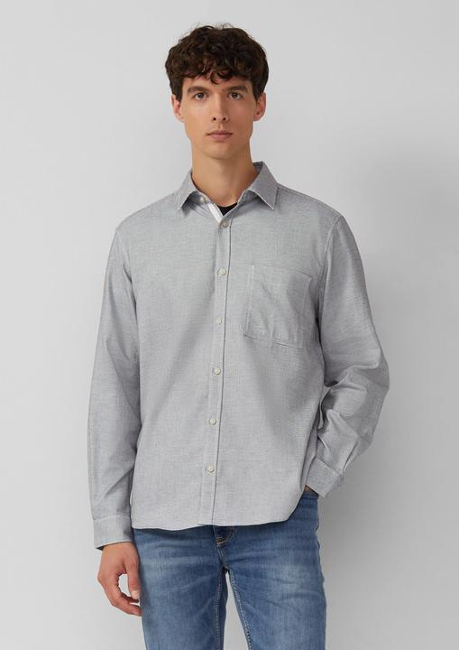 Immagine prodotto s.Oliver Hemd Regular Fit: Gemustertes Langarmhemd mit Brusttasche (M)