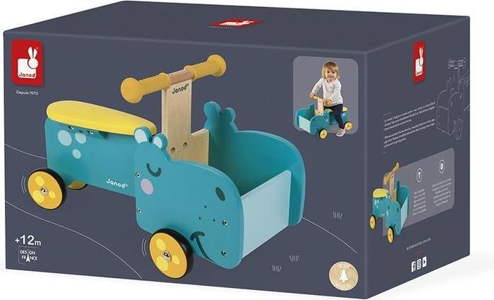 Produktbild Janod Nilpferd mit beweglichem Vorderteil