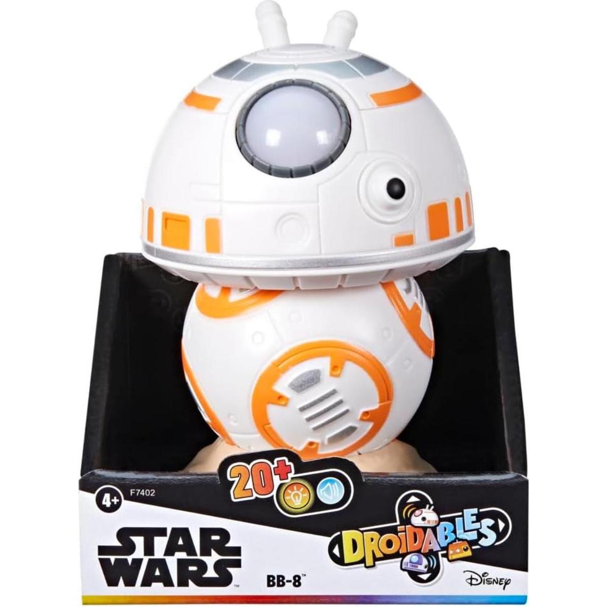 Star Wars Droidables BB-8, 10 cm grosse elektronische Figur, Spielzeug für Kinder (F7402ES0)