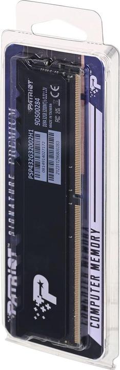 Actual product image Patriot Memory Signature Premium PSP432G32002H1 memory module GB DDR4 (1 x 32GB, 3200 MHz, DDR4-RAM, DIMM)