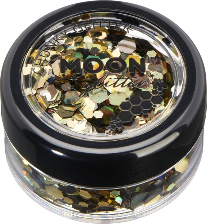 Produktbild Smiffys Moon Glitter Mystic Chunky Glitzer gold-metallic