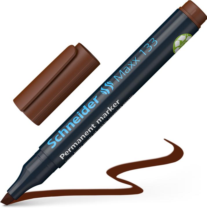Produktbild Schneider Permanentmarker Maxx 133, 1+4 mm, braun (Braun, 4 mm, 1 x)
