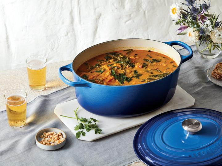 Actual product image Le Creuset Roaster Oval Sig 33 cm Azure (33 cm, Casserole + Stewpot, Cast iron)