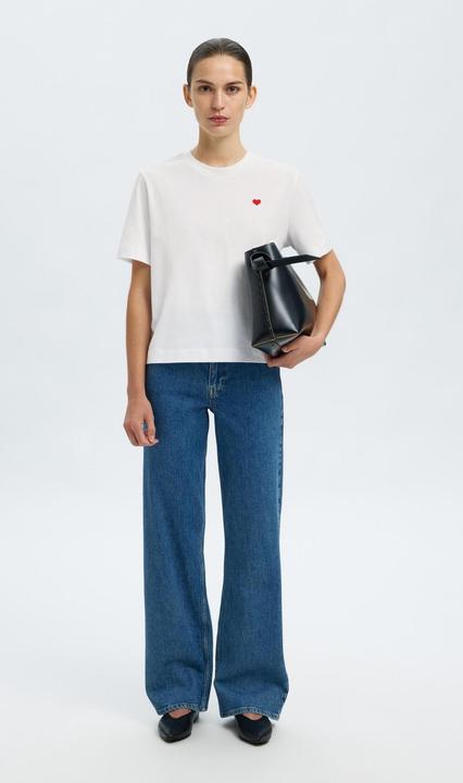 Immagine prodotto Selected Femme Besticktes T-Shirt mit Rundhalsausschnitt (XS)