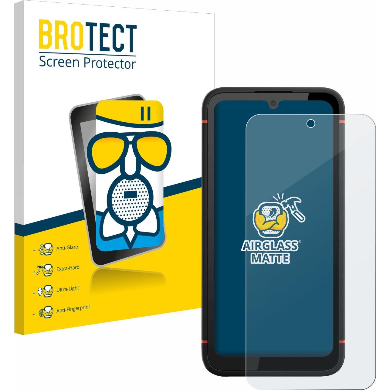 BROTECT AirGlass Panzerglasfolie Matt (1 Stück, Gigaset GX4), Smartphone Schutzfolie, Grau