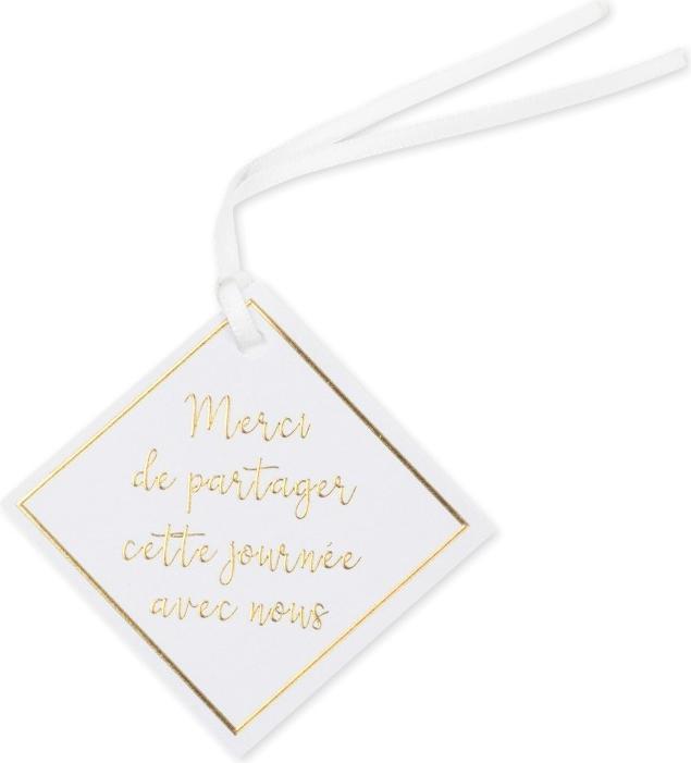 Image du produit Artifete Etiquettes - Merci de partager cette journée - Blanc (10pcs) (10 pièce(s))