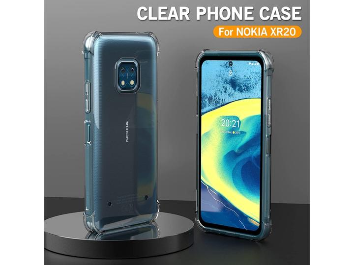Actual product image Screenguard Nokia XR20 Cover Crystal Soft Airbag Bumper (Nokia XR20)