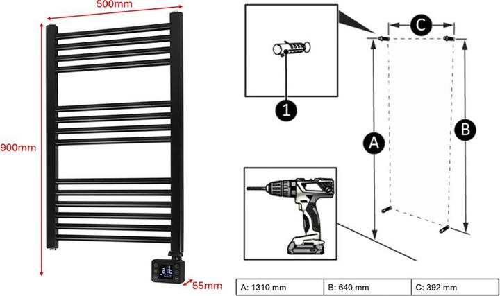 Produktbild Eurom Badezimmerheizung (600 W)