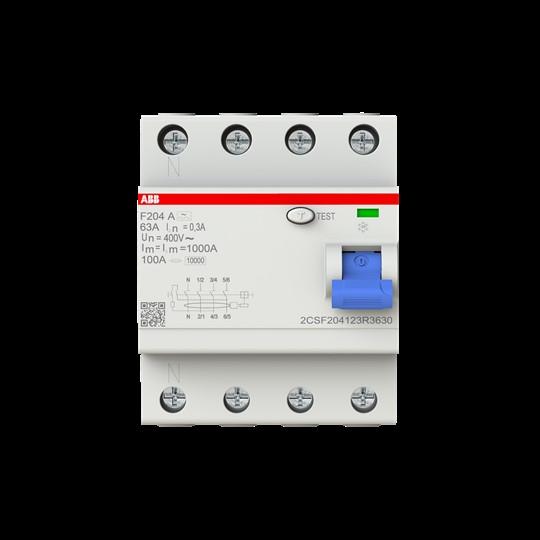 Immagine prodotto ABB F204A-63/0,3L F204A-63/0,3L Interruttore magnetotermico differenziale